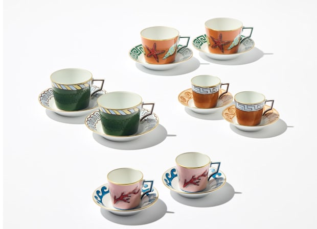 ガンディーニセット 7個 ペアティーセット グリーン | イルヴィアッジョディネットゥーノ